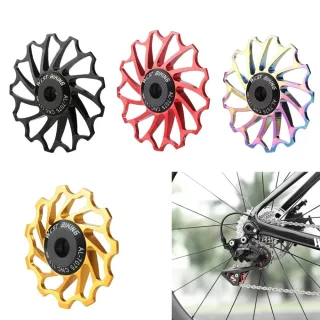 WEST BIKING 3/5 CM Mountain Bicycle Ceramic Rear Dial Guide Wheel 11T 13T Tooth Derailleur Aluminum Alloy Perrin Bearing