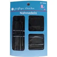 maDDma Nähnadeln Nähnadel Set 55-teilig Nadeln auf einer Karte