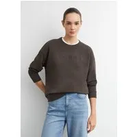 comma Sweatshirt Sweatshirt Baumwoll-Sweatshirt mit Logo-Stickerei