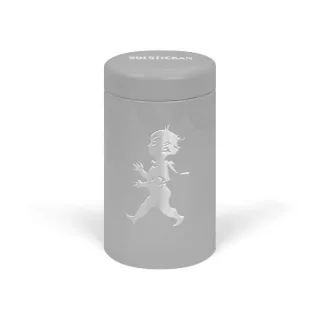 Solstickan Design Streichhölzer in der Metalldose grau