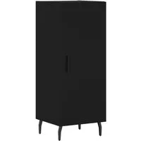 vidaXL Sideboard Sideboard Schwarz 34,5x34x90 cm Holzwerkstoff (1 St)