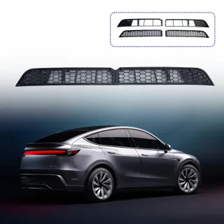 Lower Bumper Grille Cover ABS Mesh Vent Anti Dust Proof Insect Net Detachable For Tesla Model Y Juniper 2025