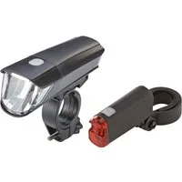 Prophete Fahrradbeleuchtung LED-Batterieleuchten Set, 40/15 LUX