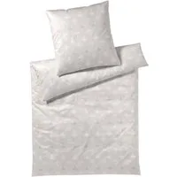 JOOP! Bettwäsche JOOP! Comfort Satin Bettwäsche 4117-9 Cornflower Charm stone 135x200, Comfort Satin, 2 teilig, Mit Reißverschluss