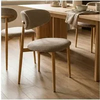 IDIMEX Esszimmerstuhl ARIEL (2 St), Esszimmerstühle 2er Set gepolstert mit Stoffbezug Beige