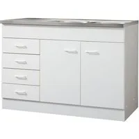 KOCHSTATION Spülenschrank KS-Elster Breite 120 cm