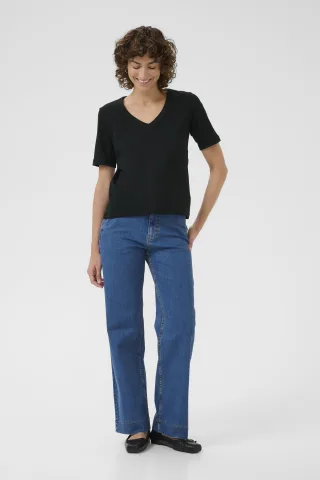 T-shirt RatansaPW T-shirt Gerade Passform black