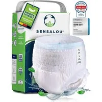 Sensalou Inkontinenz-Pants Windeln Erwachsene - Inkontinenz Pants saugstark, Maxi - für sehr starke Blasenschwäche, S Gr., 22-St., Saugstark, auslaufsicher, Hüftumfang 70 - 110 cm