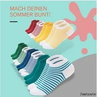 FOOTNOTE Sneakersocken Fitzgerald/35-38/bunt (10-Paar) trendige Socken mit Softbund