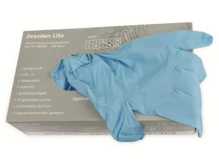 HASE SAFETY GLOVES Einweghandschuhe aus Nitril, EN 374-1, EN 420, Größe 9, 100 Stück