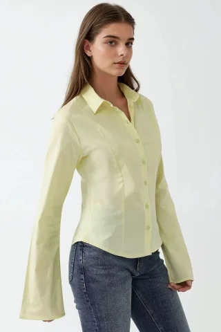 Fitted Langarmhemd