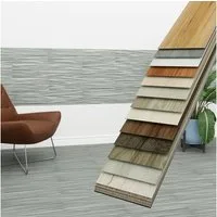 Hexim Vinylboden, Vinyldielen 0,97m² selbstklebend PVC Wandverkleidung Bodenbelag Holzoptik 91x15cm Paneele für Wand & Boden Holzdielen grau (7 Dielen Steel Greywood - 9101-3)