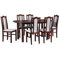 MOEBLO Essgruppe Esszimmergruppe - Beso 2 + Vendo 1, (Esszimmer Küche Tisch Stühle Stilvoll Hochwertig Funktional Elegant Essbereich Massivholz)