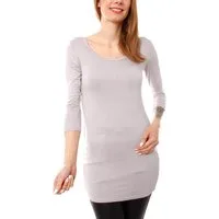 Muse Rundhalsshirt Basic 3/4 Arm Longshirt Skinny Fit 1098