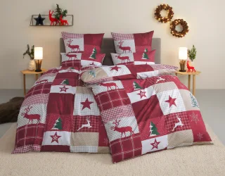 OTTO home Bettwäsche "Nicholas" 2 Weihnachtsbettwäsche, Winter, in 3 Qualitäten verfügbar