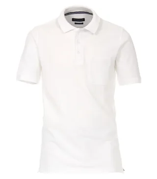 CASAMODA - Polo-Shirt unifarben 004370 weiss - Gr. - 5XL