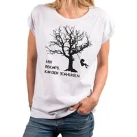 MAKAYA Print-Shirt Damen Freche T-Shirt Sprüche Frauen - Coole Oberteile Lustige Tops (Statement, Schwarz, Blau, Grau, Weiß, Rosa) Baumwolle