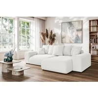 Home affaire Ecksofa LAKESIDE mit Bettfunktion und Bettkasten, B/T/H 257/166/84 cm, L-Form, Recamiere beidseitig montierbar, mit Wellenunterfederung