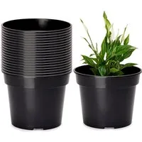 Garronda Blumentopf Kunststoff rund Pflanztopf Kräutertopf Anzuchttopf für Garten GD-0025 (20 St)