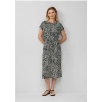 s.Oliver Midikleid Kleid Midikleid aus Baumwollstretch mit Taillenzug