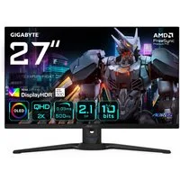 Gigabyte AORUS FO27Q5P OLED-Monitor (67,8 cm/27 ", 2560 x 1440 px, QHD, 0,03 ms Reaktionszeit, 500 Hz, QD-OLED, neig-,schwenk-, höhenverstellbar)