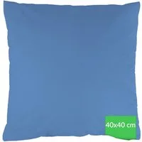 Kisska Kissenbezug LUNA Kissenüberzug Sofakissenbezug Kopfkissenbezug, (1 Stück), Atmungsaktiv, aus Baumwolle 40x40 Blau
