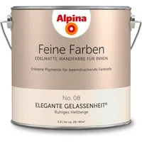 Alpina Wandfarbe Alpina Feine Farben edelmatt 2,5 Liter - Farbfamilie Beige