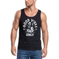 Neverless Tanktop Herren Tank-Top Good Vibes Only Quietsche-Ente Motivprint Sommer mit Print