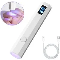 inschimmer Lichthärtungsgerät UV Lampe für Gelnägel Wiederaufladbar Mini UV Lampe Nägel für Anfänger