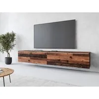Home affaire Lowboard LOWBOARD VERA, wahlweise mit oder ohne Beleuchtung, Modernes griffloses TV-Board, 180 cm TV-Schrank, stehend und hängend