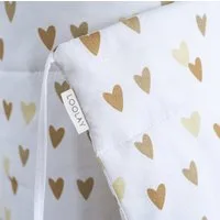 Loolay Bettnestchen 2026 TREND Muster Babybett BETTUMRANDUNG 420, 360, 210, 180 x 30cm, (Neugeborene Baby Erstausstattung PREMIUM Geschenk HASE, ROSE, IGEL, HERZ, Bärchen, Babybett Umrandung Kopfschutz Nestchen Babynest für Mädchen und Junge), 100% E