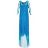Katara Partyanzug Prinzessin Kostümkleid Eiskönigin Elsa für Damen, Abendkleid, Frozen, Kostüm, Fasching, Karneval, Frauen, Erwachsene