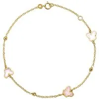 JEWLIX Goldarmband JEWLIX Schmetterlingsarmband für Damen aus 585er Gold GB0036