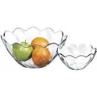 Pasabahce Servierschale Hasir 7-teiliges Servierschalen-Set aus Glas – elegant & vielseitig, Glas, (Packung, 7-tlg), Glas, 7-teilig