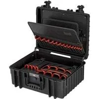 Werkzeugkoffer "Robust34" 00 21 36 LE, Werkzeugkiste schwarz, staub- und wasserdicht, flugtauglich
