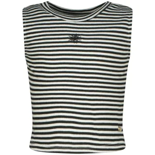 vingino - Basic-crop rib top stripe deep black - Gr. - 164