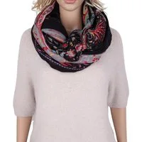 MIRROSI Loop Damen Schal Weich aus 100% Viskose Groß, (ca. 180x90cm Zweimal um den Hals wickelbar), Damen Halstuch Stola ideal für Frühling,Sommer, Herbst oder Winter