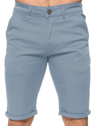 Enzo Herren Slim Fit Stretch Chino Shorts