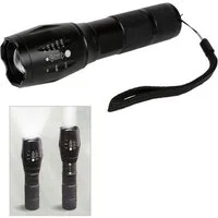 Deluxa LED Taschenlampe LED Taschenlampe Militär Polizei Zoom 1000m Leuchtweite Campinglampe (1-St)