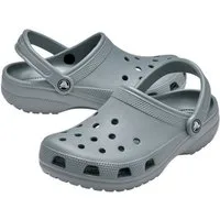 Crocs Sandale Classic Clog Concrete grau/blau Badeschuh