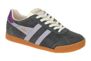 Gola CLB538GV ELAN Damen Sneaker Grau Storm/Lavender/Foxglove Bequem Frottee ...