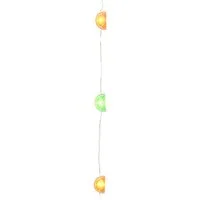 MARELIDA LED-Lichterkette LED Lichterkette Flaschen Korken Flaschenlicht Orange Limette Timer, 8-flammig