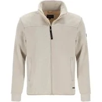 River Creek Strickjacke 62484 Herren Cord-Jacke mit Stehkragen und Reißverschluss - Unifarbene Jacke