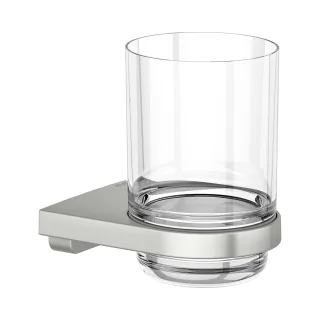 Keuco Glashalter Collection Moll 12750, m. Echtkristall-Glas, Edelstahl-finish, 12750069000 12750069000