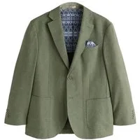 Next Jackenblazer Strukturierter Blazer aus Leinenmix, Regular Fit (1-tlg)