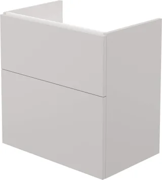 Neuesbad Waschbecken Unterschrank, ohne Abdeckplatte, 600x385x600 mm, Cashmere NB1DESTUKU611