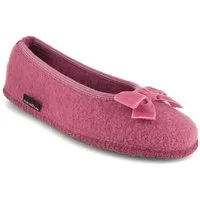 Haflinger Fiocco Damen Ballerina Hausschuh 100% Wollwalkstoff