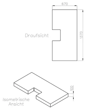 Neuesbad Wannenträger für Ideal Standard Ultra Flat S i.life 140x70 SD 27443