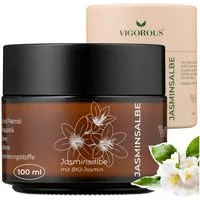 Vigorous Cosmetics Gesichtspflege Jasminsalbe gegen Augenringe, Schlupflider & Tränensäcke