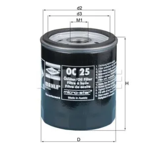 Mahle ?lfilter BMW 1500-2000 1502-2002 3er 5er Volvo 66